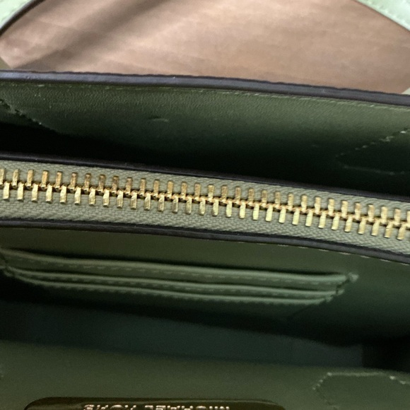 Michael Kors Green Saffiano Leather Satchel - Picture 8 of 10